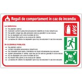 Reguli de comportament in caz de incendiu